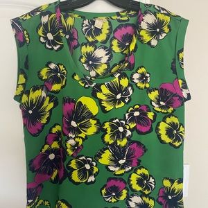 Colorful floral JCrew blouse